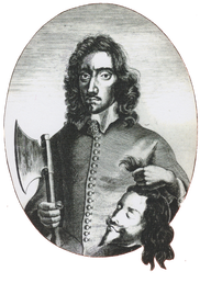 Executioner with Charles I's head.